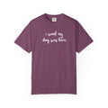 Brown t-shirt with 'FUCK CANCER' text on a white background