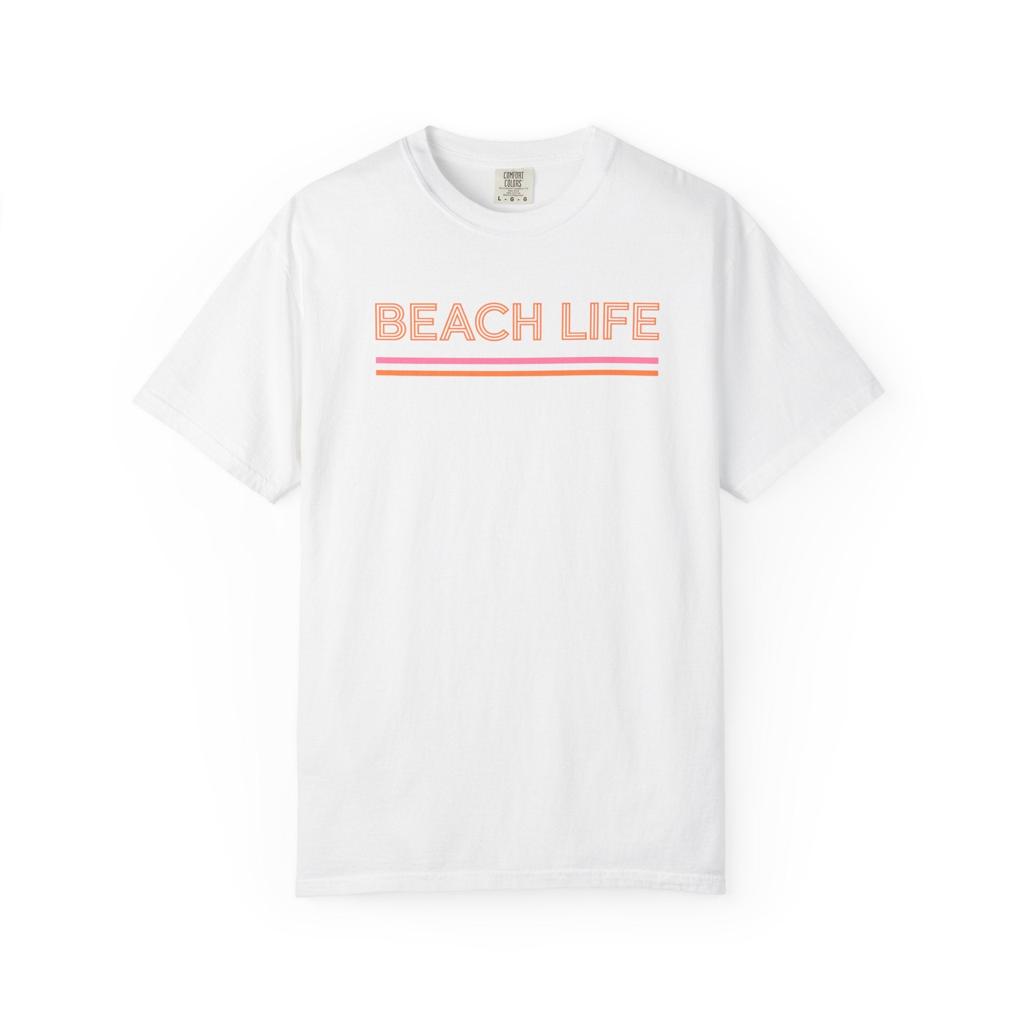 Beach Life T-Shirt — Retro Striped  Graphic Tee