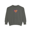 Colorful Heart Sweatshirt- Heart Fleece Sweatshirt- Loungewear