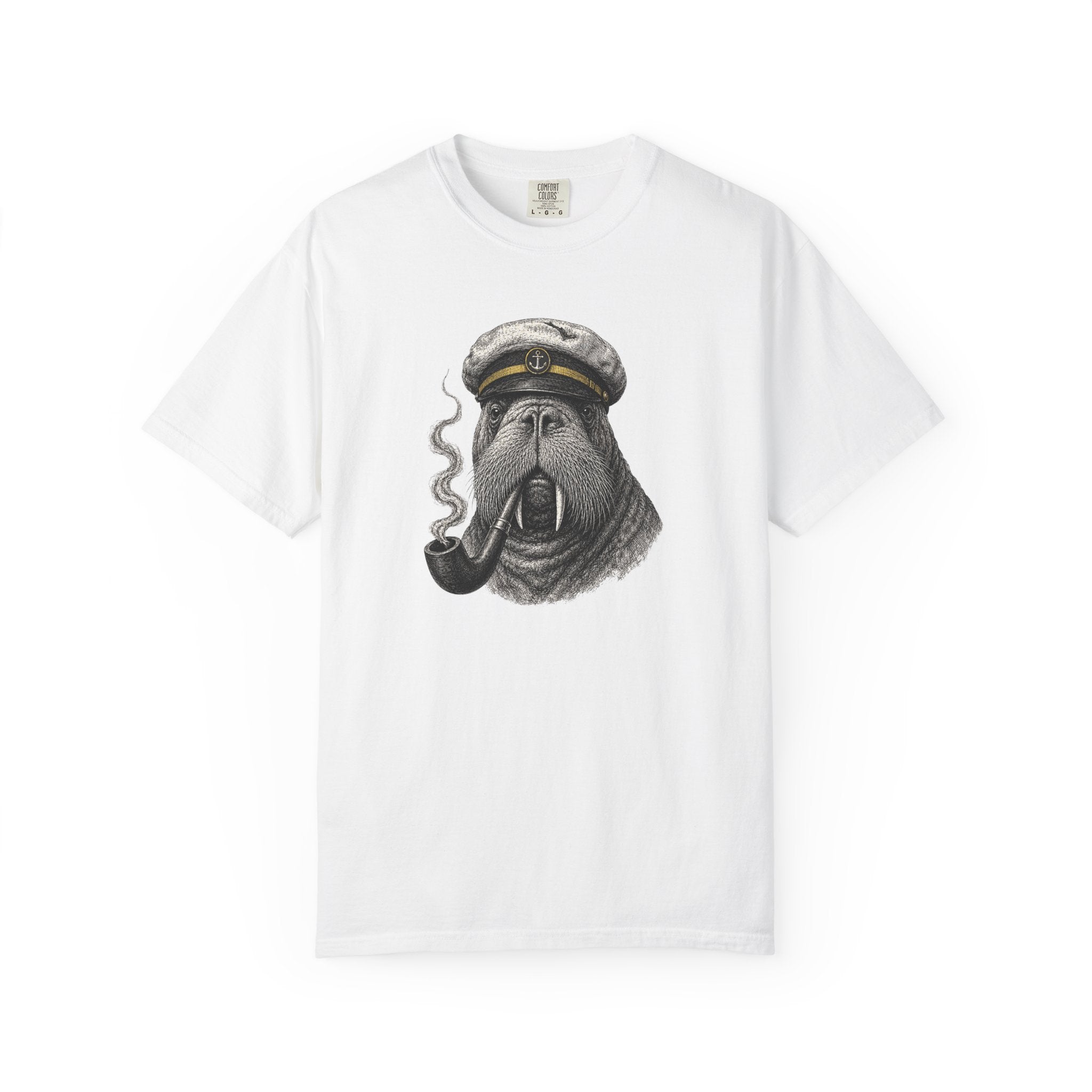 Captain Walrus T-Shirt — Ocean Life Tshirt Design