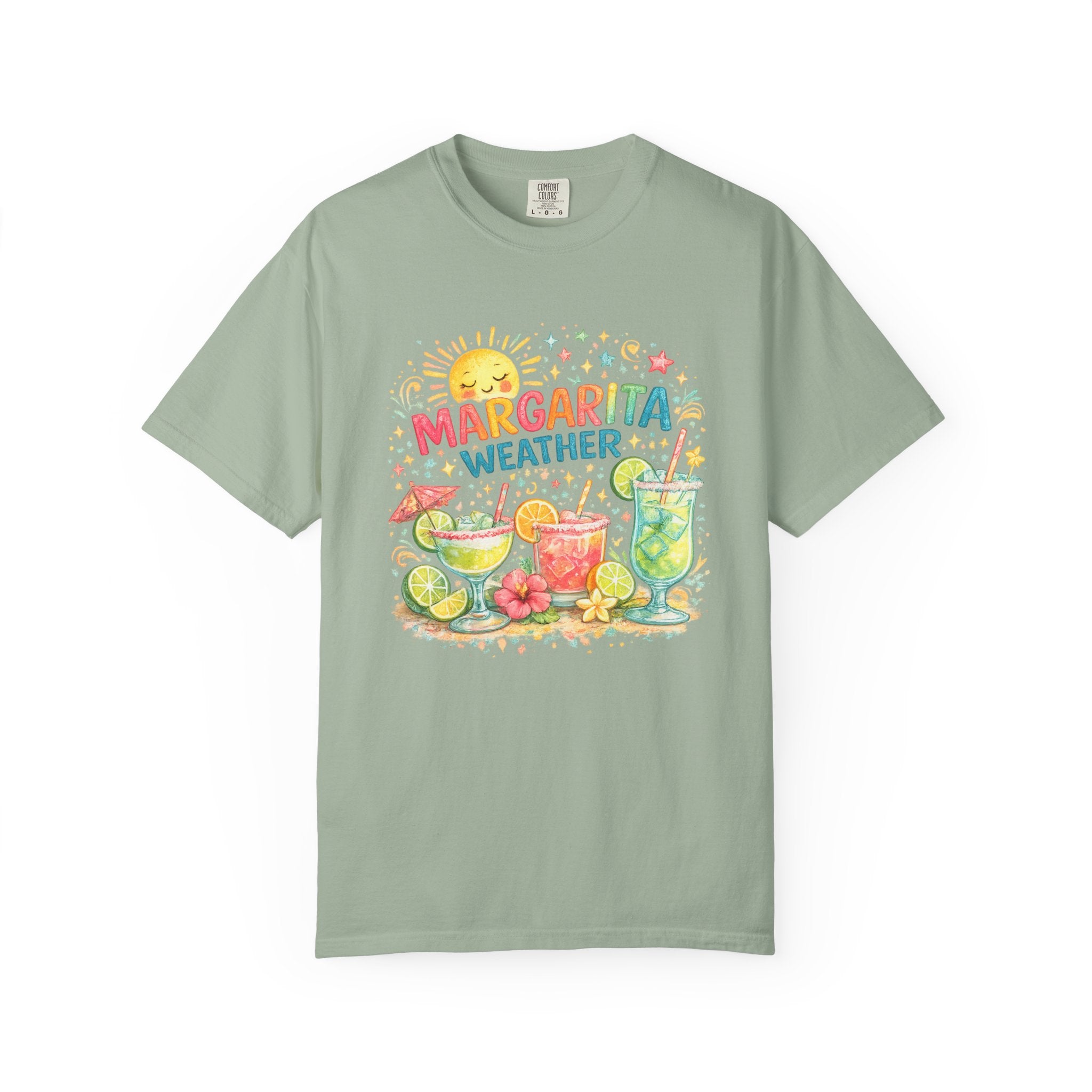 Margarita Weather T-shirt | Cocktail Illustration, Lime & Sunshine