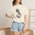 Pelican with Beanie T-Shirt — Ocean Life Graphic Tshirt