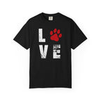 Red Paw Print T-Shirt | Minimal Animal Pet Lover Shirt