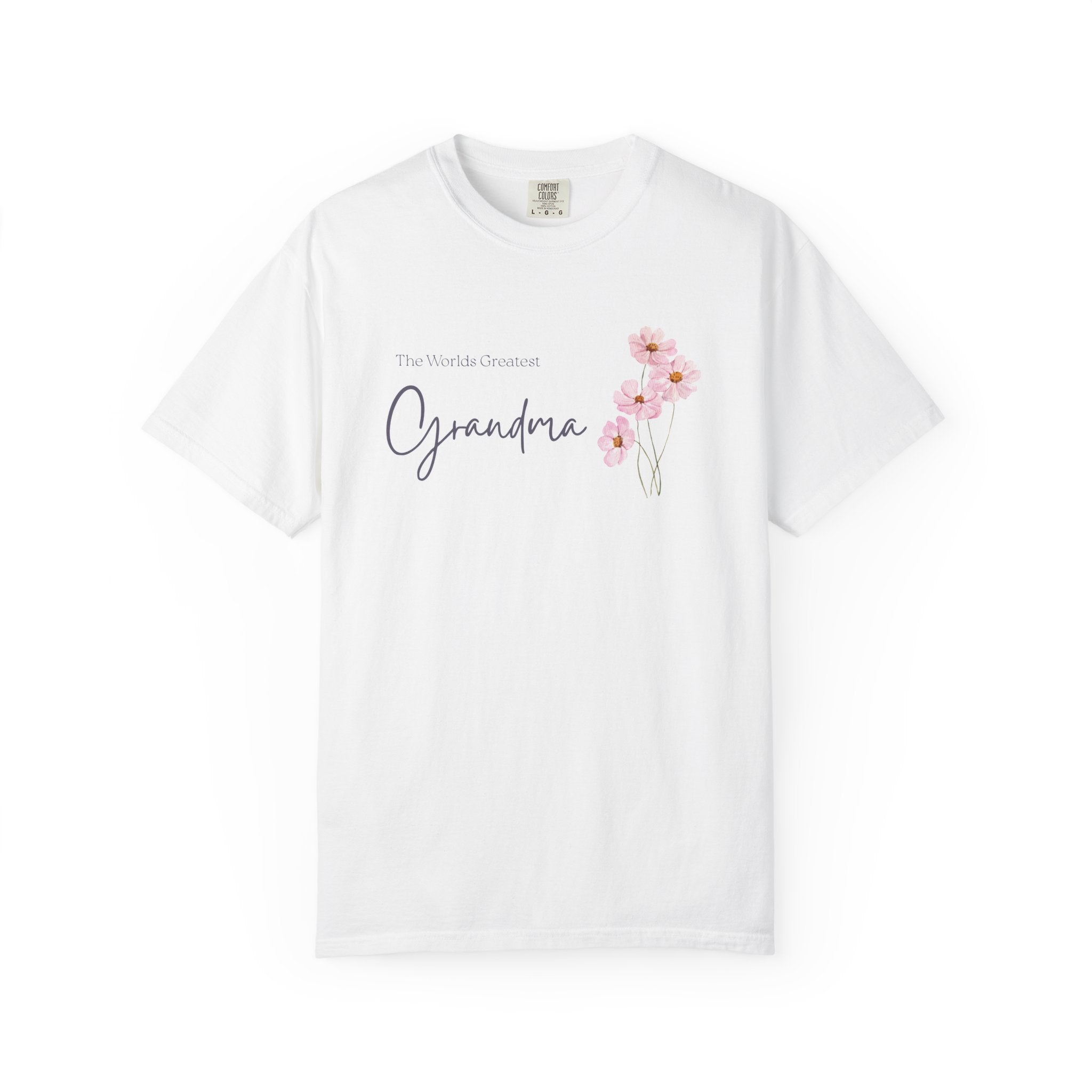 Worlds Greatest Grandma  T-Shirt — Grandma Floral Tshirt