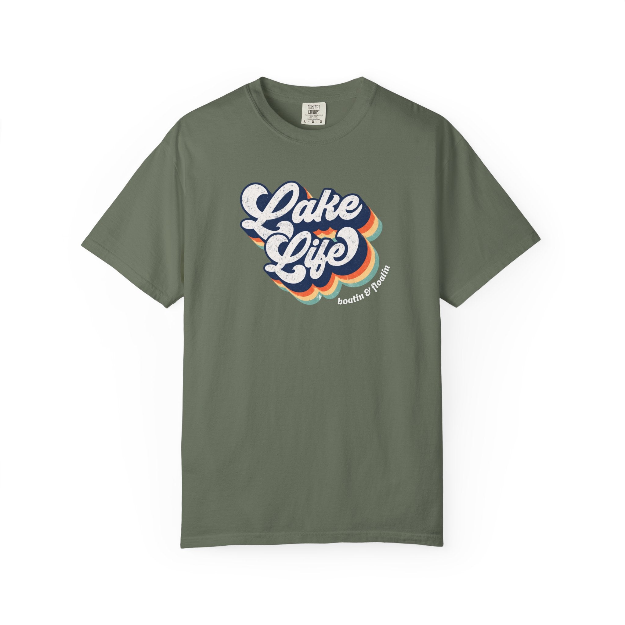 Lake Life T-Shirt — Retro Script Summer Lake Tee