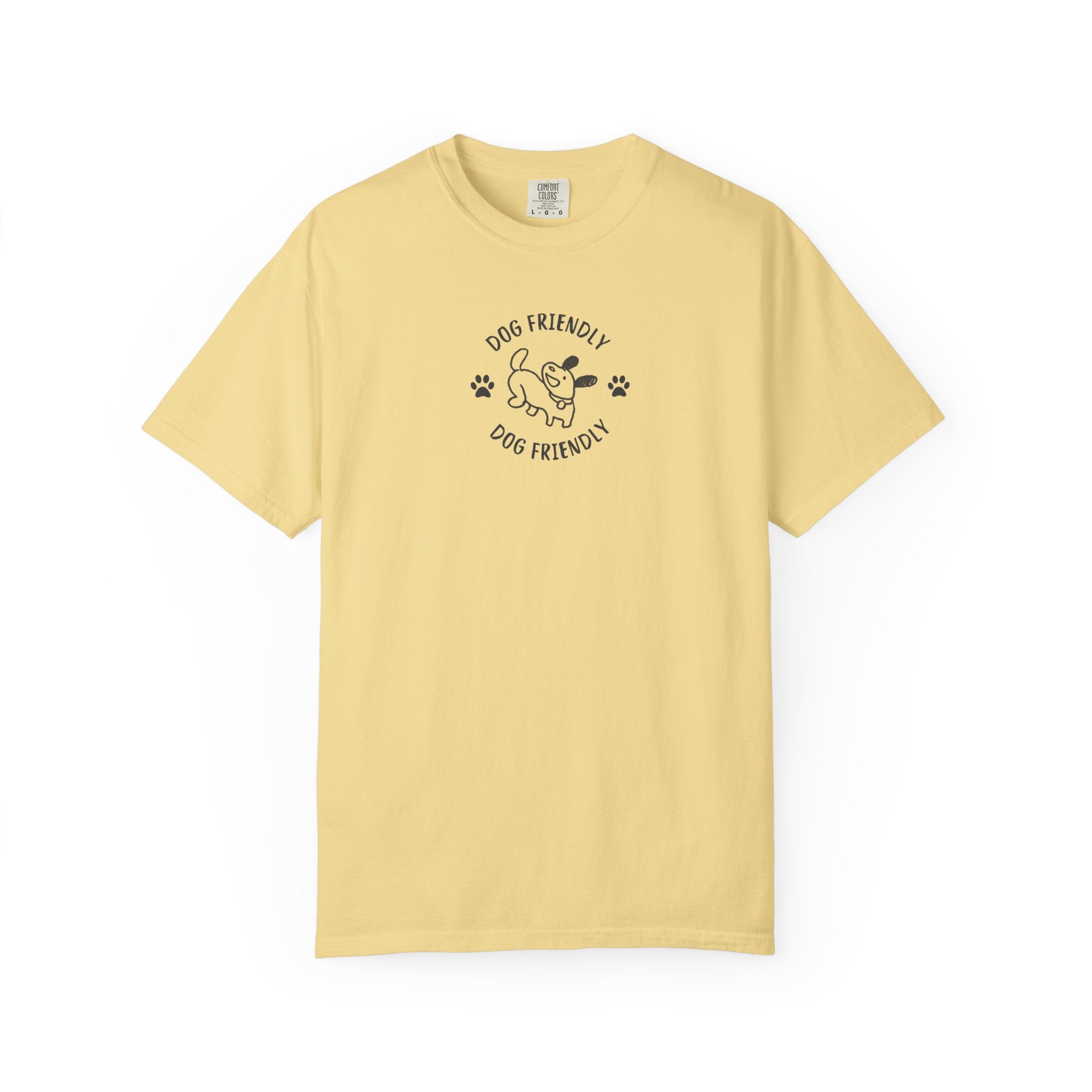 Dog Friendly T-Shirt — Cute Paw Print &  Dog Graphic Tee