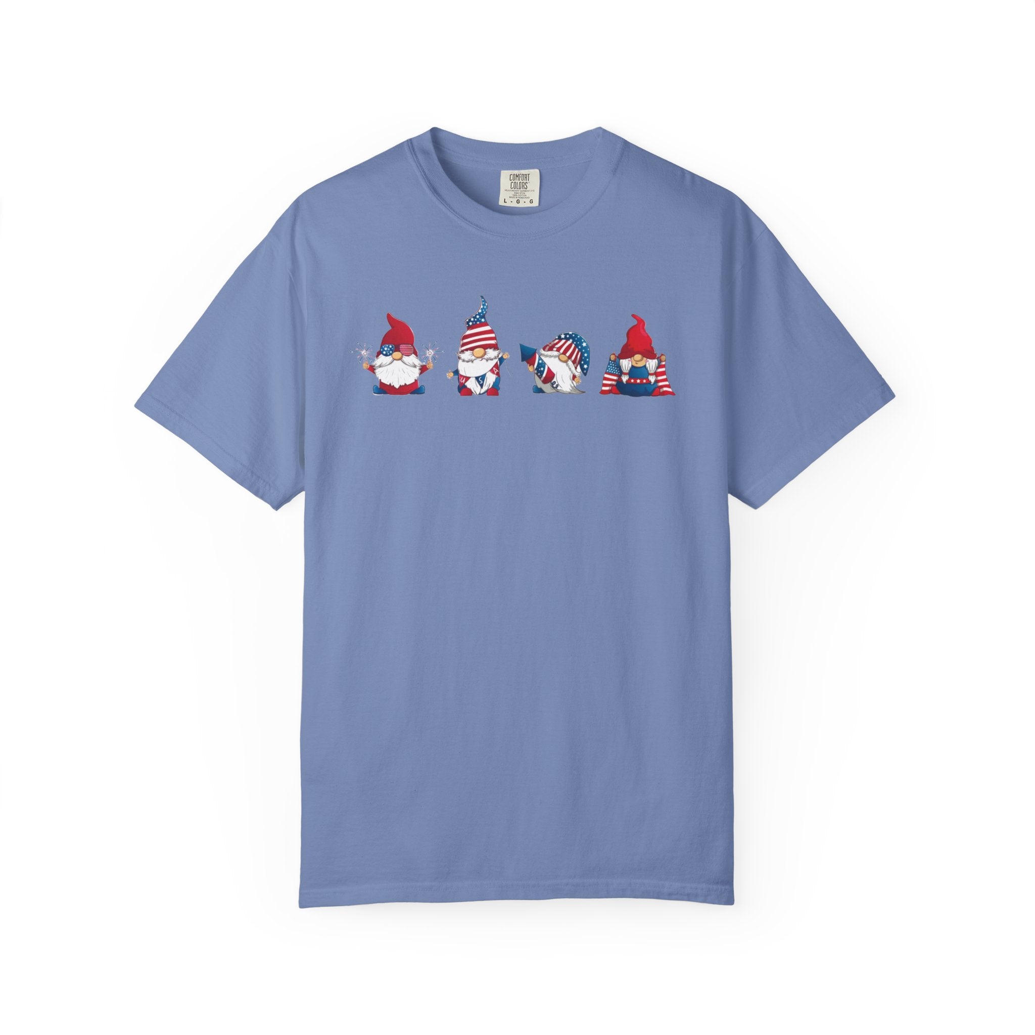 Patriotic Gnomes T-Shirt | American Flag Gnome Trio Tee