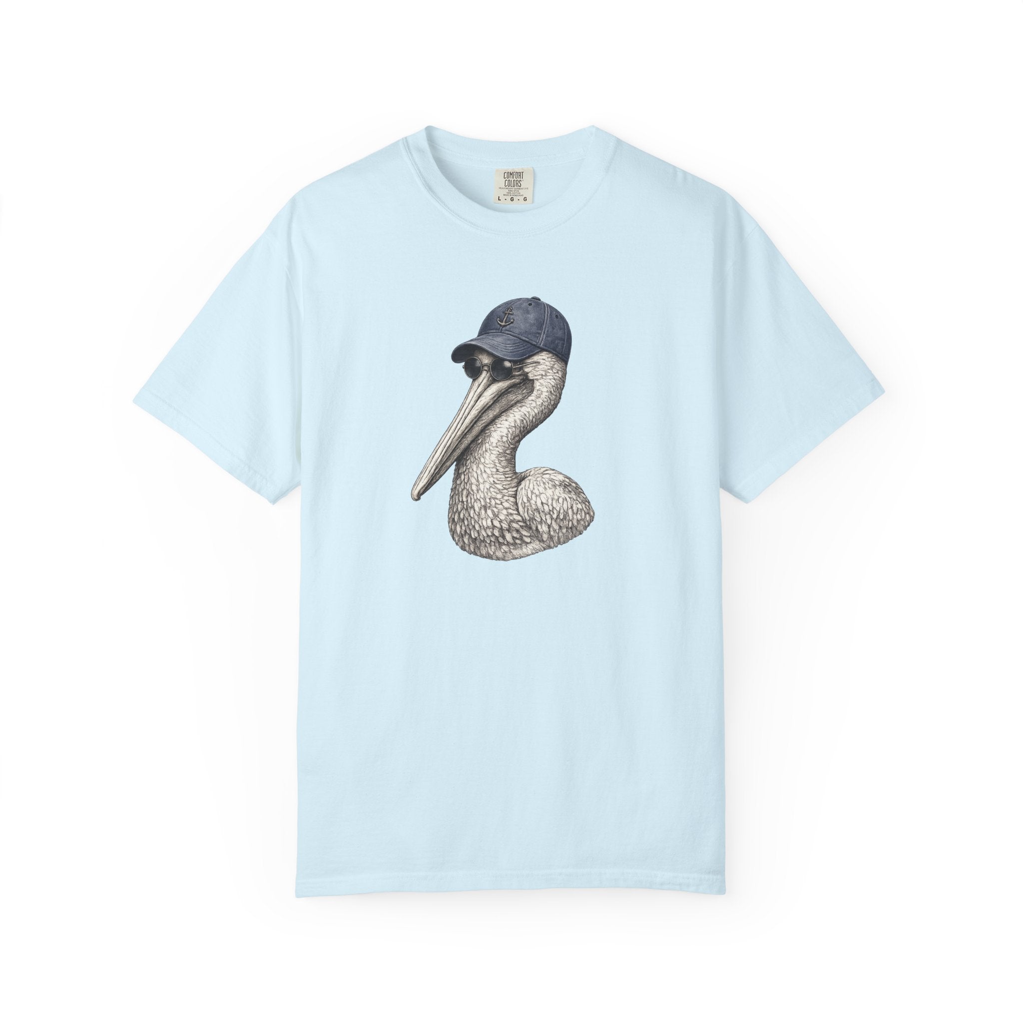 Pelican Graphic T-Shirt — Vintage Pelican with Baseball Cap Tee