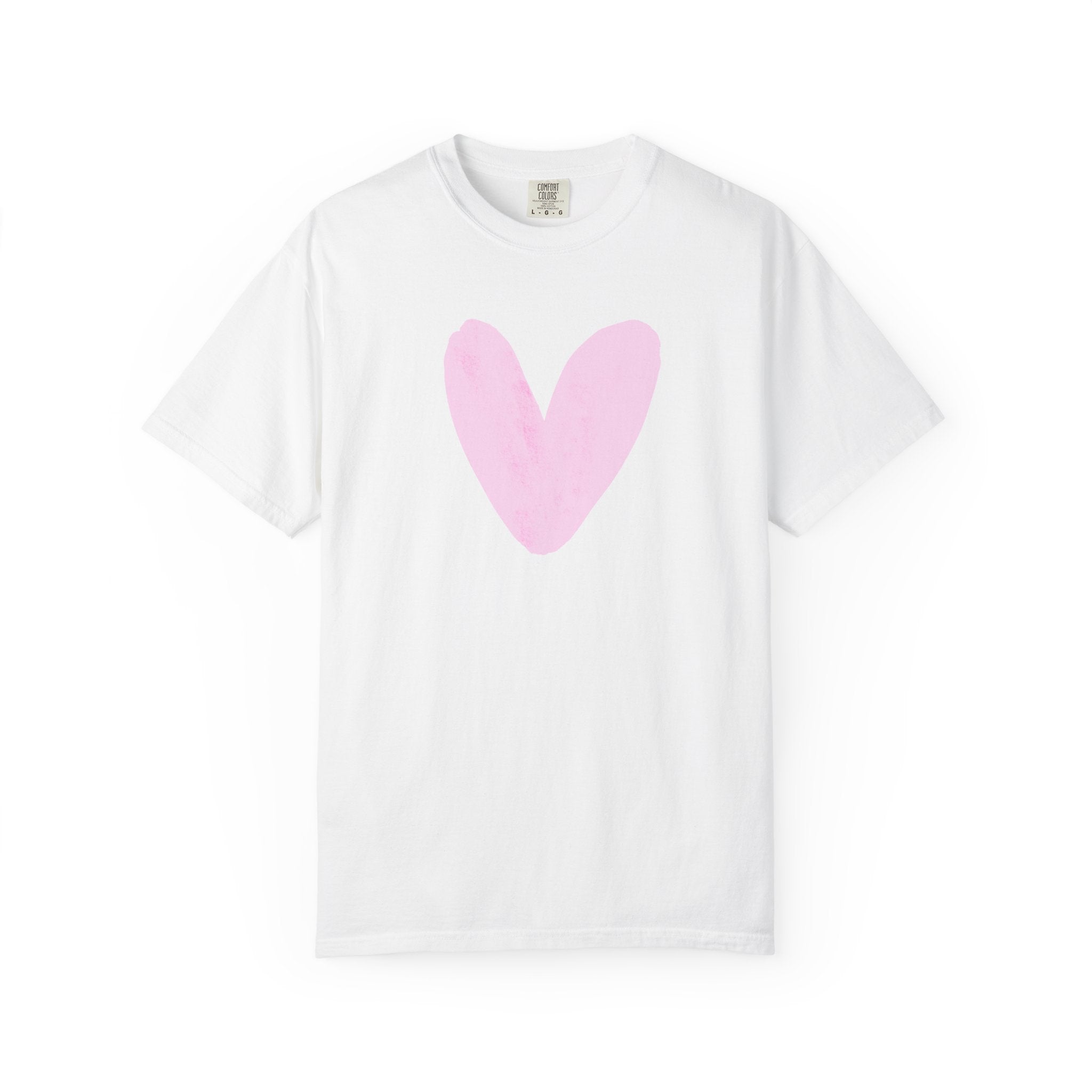 Heart Painted Graphic T-Shirt — Heart Tee for Casual Everyday Wear