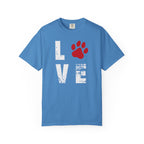 Red Paw Print T-Shirt | Minimal Animal Pet Lover Shirt