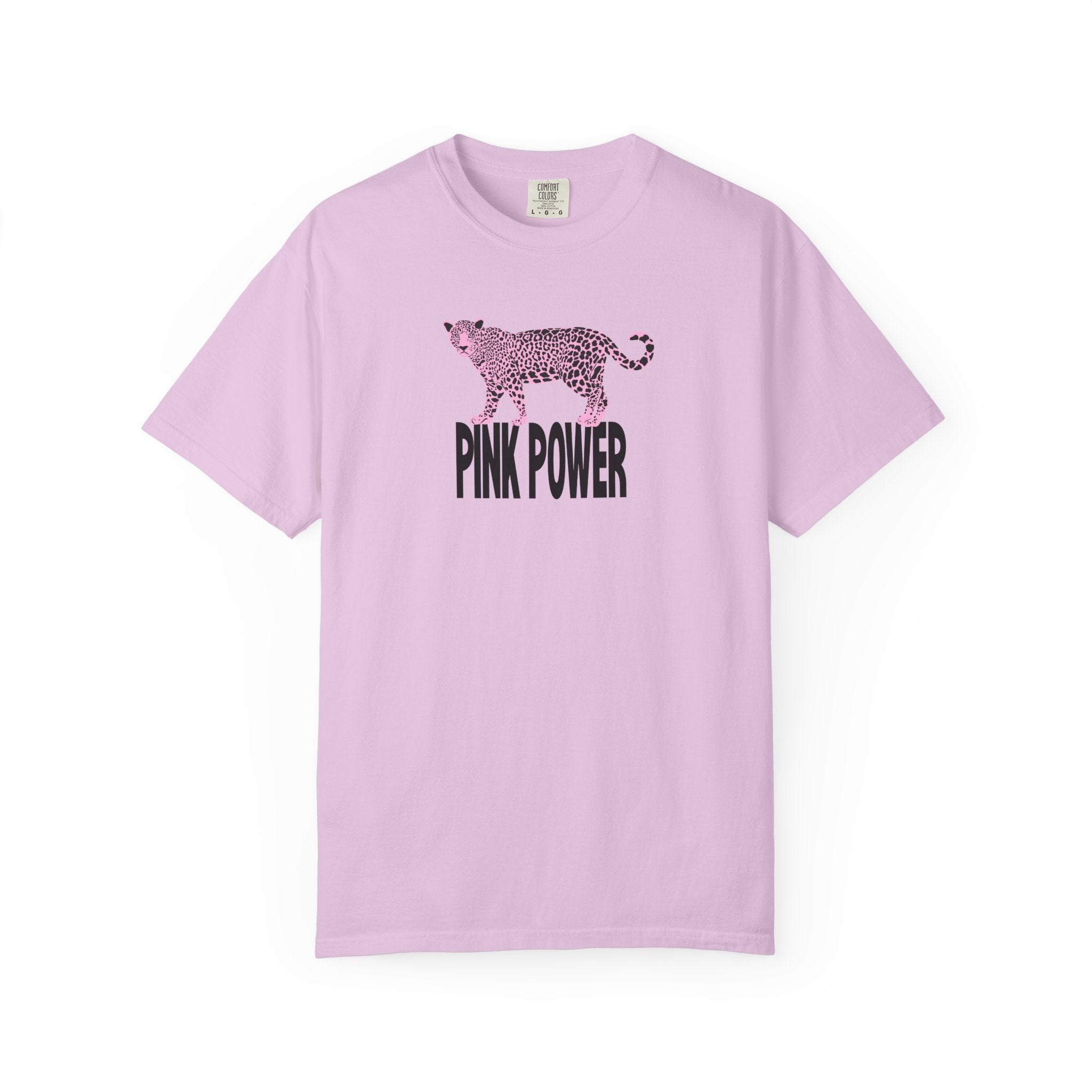 Pink Power Leopard T‑Shirt- Leopard Pink Graphic Tshirt