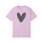 Heart Brushstroke T-Shirt — Minimal Watercolor Heart Tee