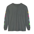 Heart Stars Long Sleeve T-Shirt- Womens Cute Graphic Long Sleeve Tee- Pepper