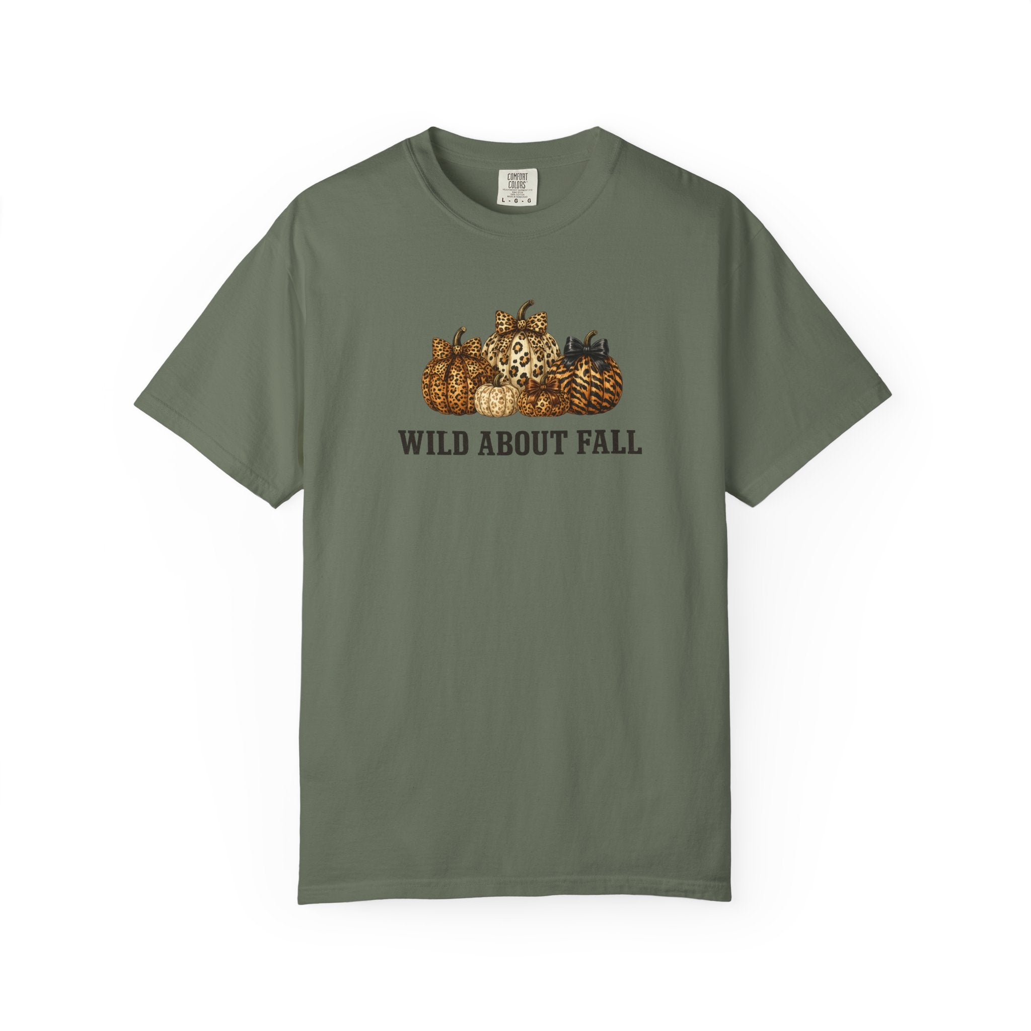 Wild About Fall Pumpkin T-Shirt — Animal Print Pumpkin Graphic Tee