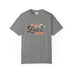 Lake Mom T-Shirt — Retro Lakeside Sunset Graphic Tee
