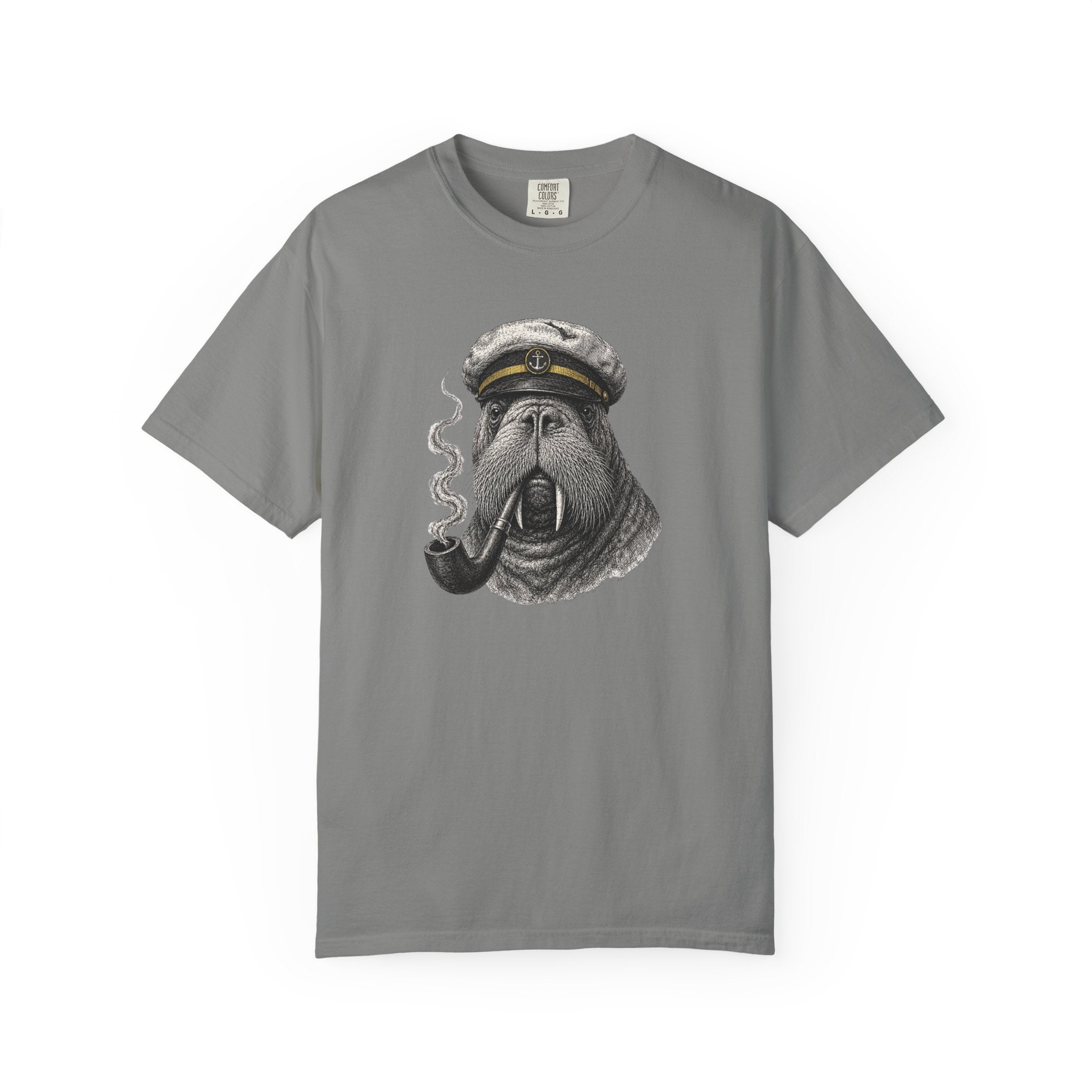 Captain Walrus T-Shirt — Ocean Life Tshirt Design