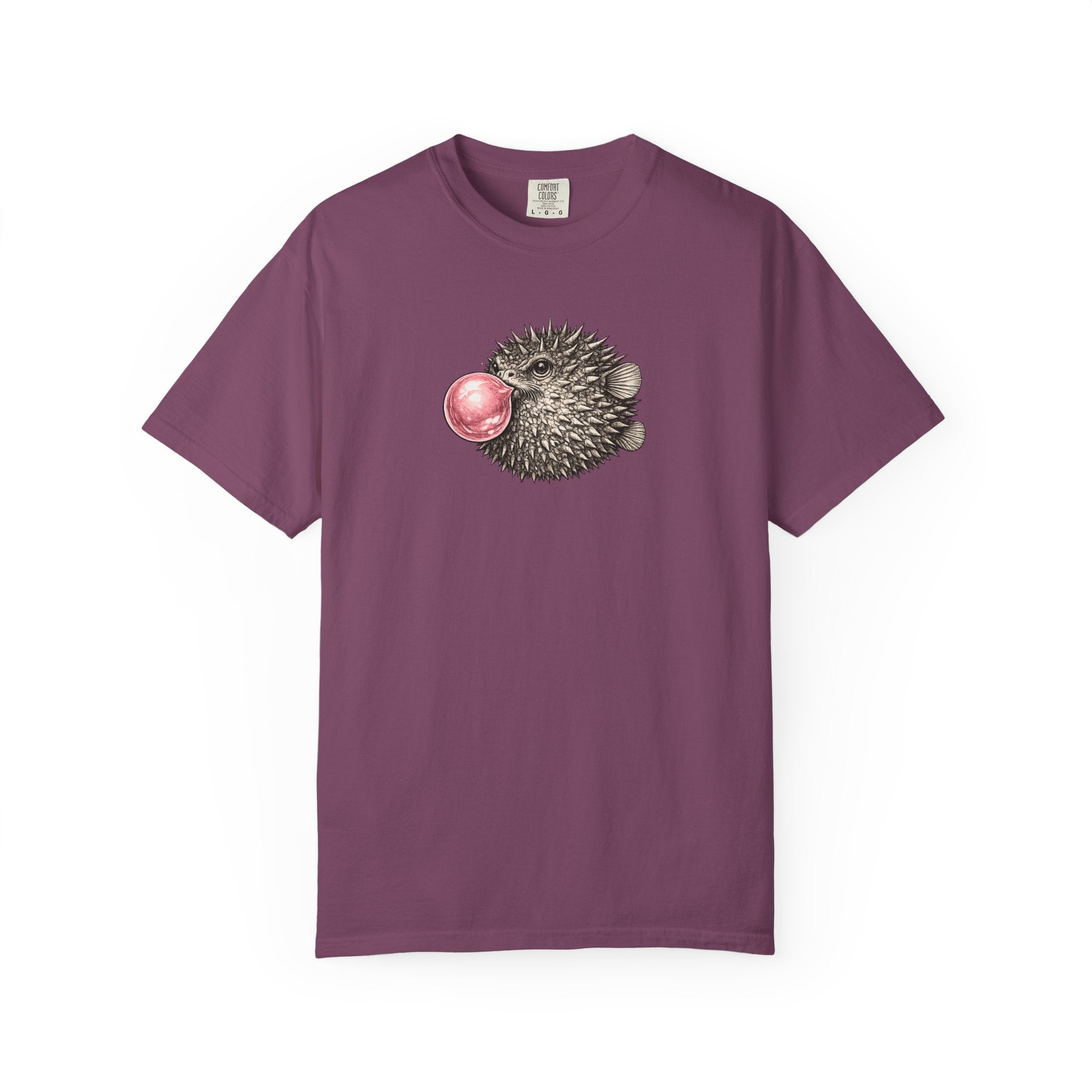 Pufferfish Blowing Bubble T-Shirt- Open Life Graphic Tshirt
