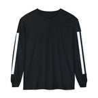 Striped Sleeve T-Shirt — Minimal Stripe Long Sleeve Graphic Tshirt