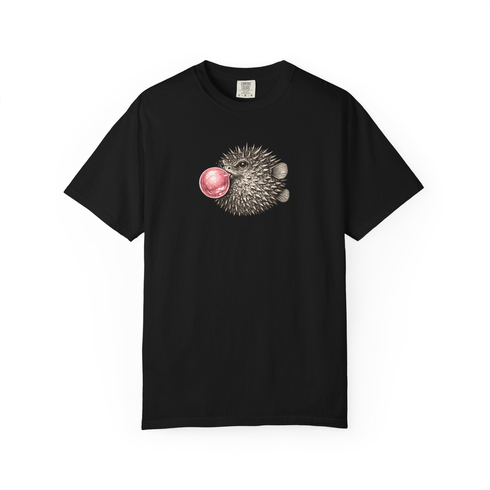 Pufferfish Blowing Bubble T-Shirt- Open Life Graphic Tshirt