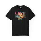 Lake Life sunset graphic T-Shirt | lake scene T-Shirt