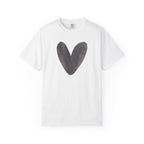 Heart Brushstroke T-Shirt — Minimal Watercolor Heart Tee