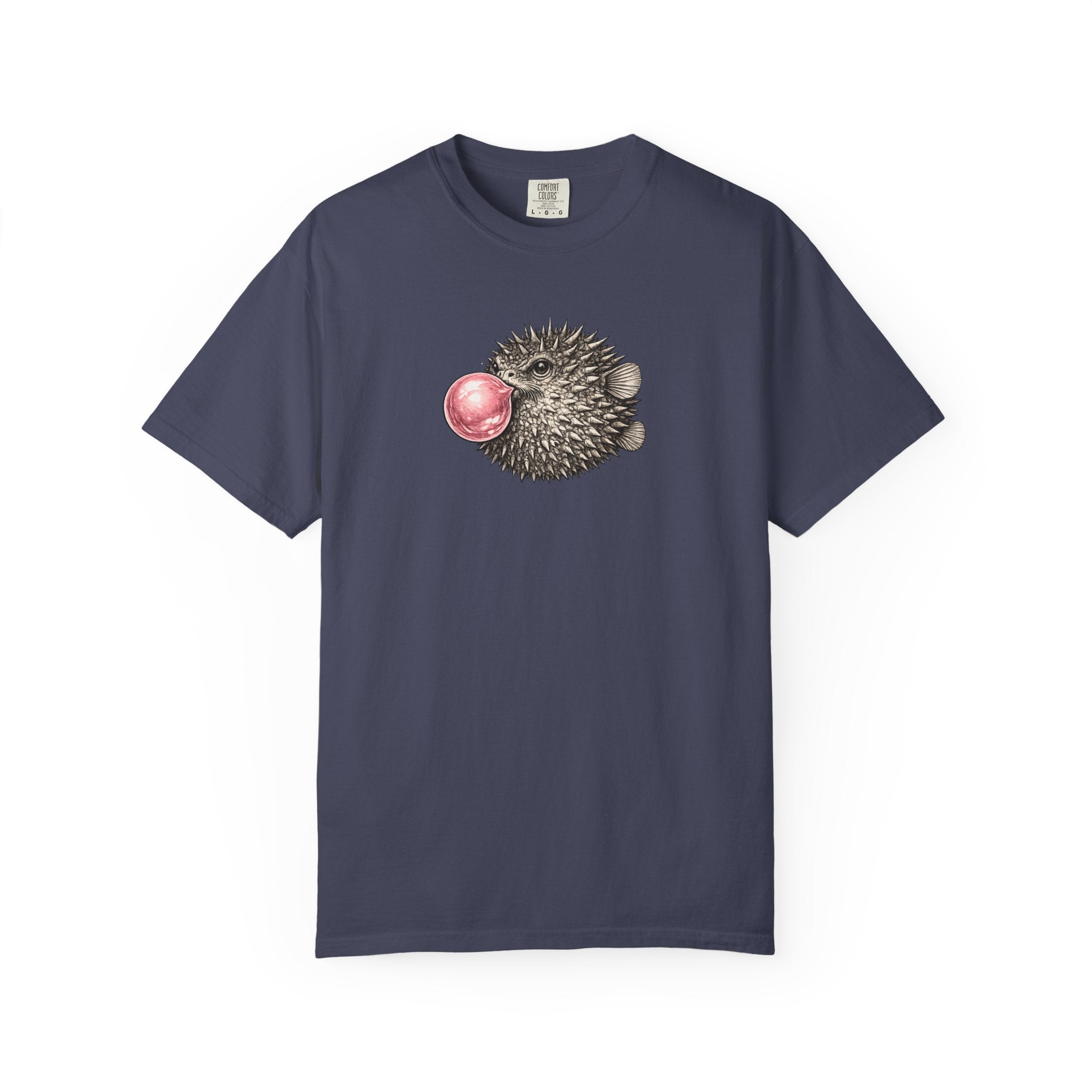Pufferfish Blowing Bubble T-Shirt- Open Life Graphic Tshirt