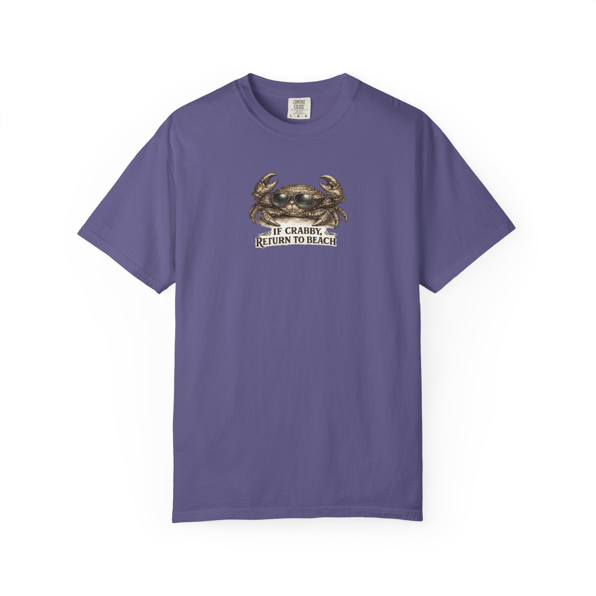 If Crabby Return To Beach  Vintage T-shirt- Cute Graphic Tshirts