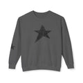 Star Sweatshirt — Black Star Crewneck Sweatshirt- Loungewear