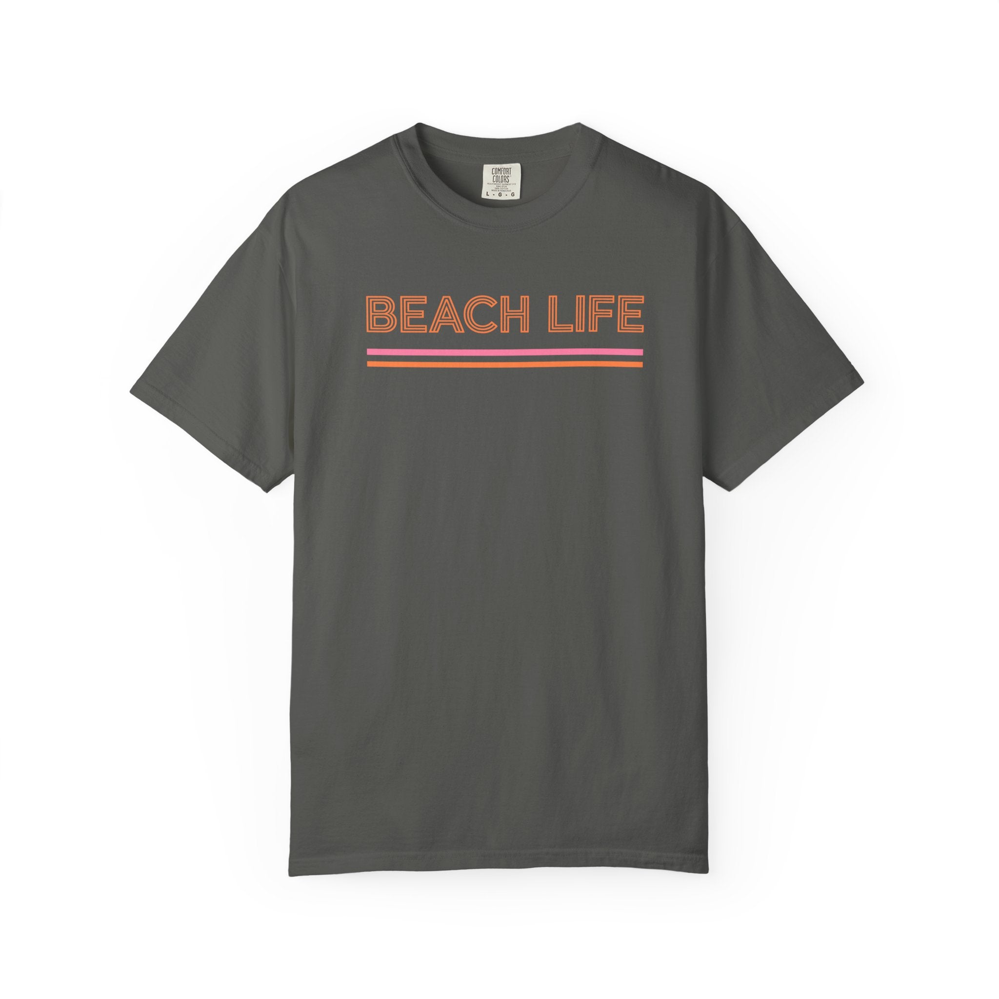Beach Life T-Shirt — Retro Striped  Graphic Tee