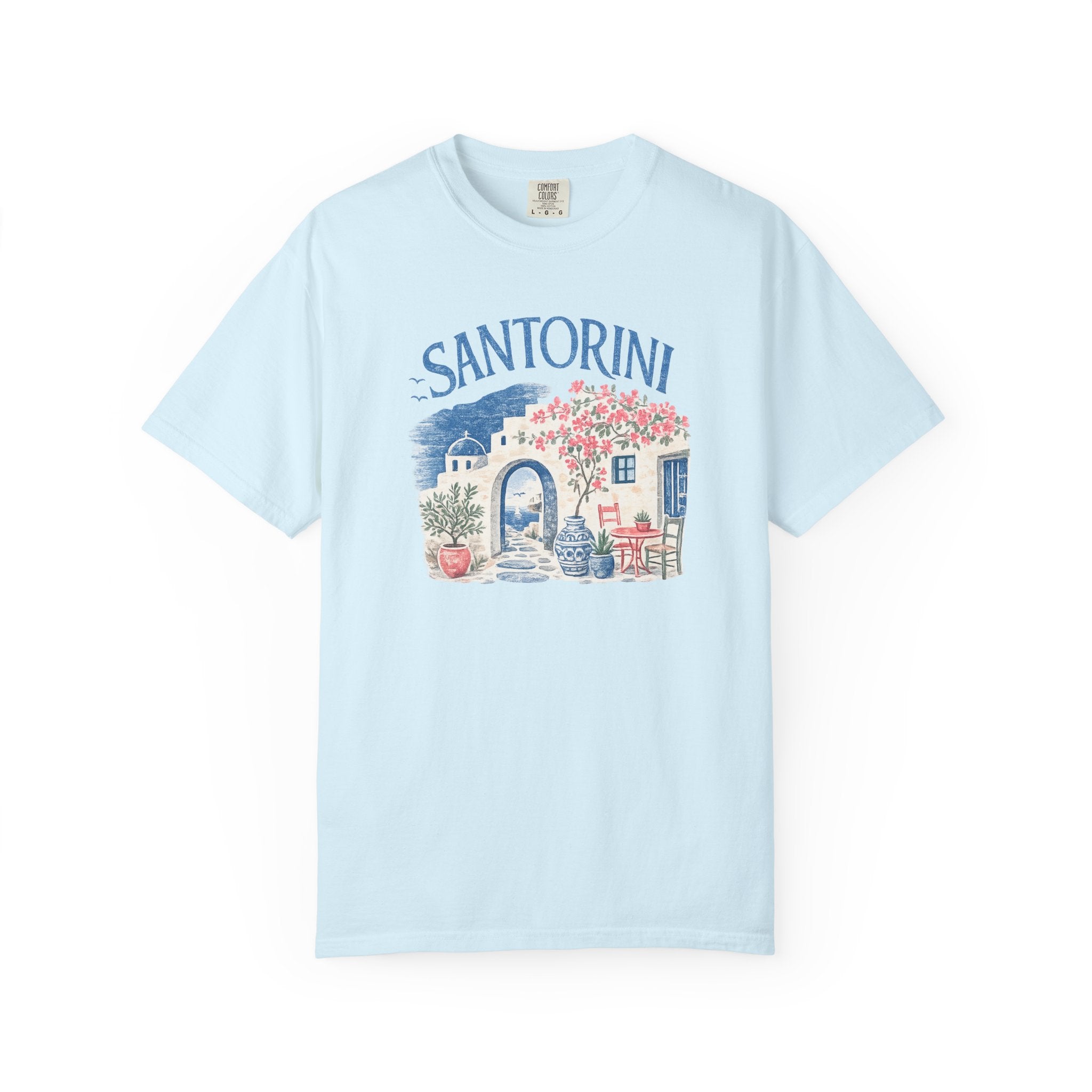 Santorini Scenic T-Shirt — Greek Island Vacation Tee