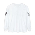 Heart Sleeve Long Sleeve Tee — Minimal Heart Graphic TShirt