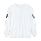 Heart Sleeve Long Sleeve Tee — Minimal Heart Graphic TShirt