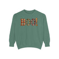 Halloween Plaid "BOO!" Sweatshirt - Cozy Fall Graphic Pullover