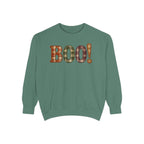Halloween Plaid "BOO!" Sweatshirt - Cozy Fall Graphic Pullover
