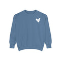 Heart Sketched Sweatshirt- Womens Heart Sweatshirt