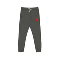 Sketched Heart Fleece Sweatpants- Sweatpants with a Red Heart- Loungewear