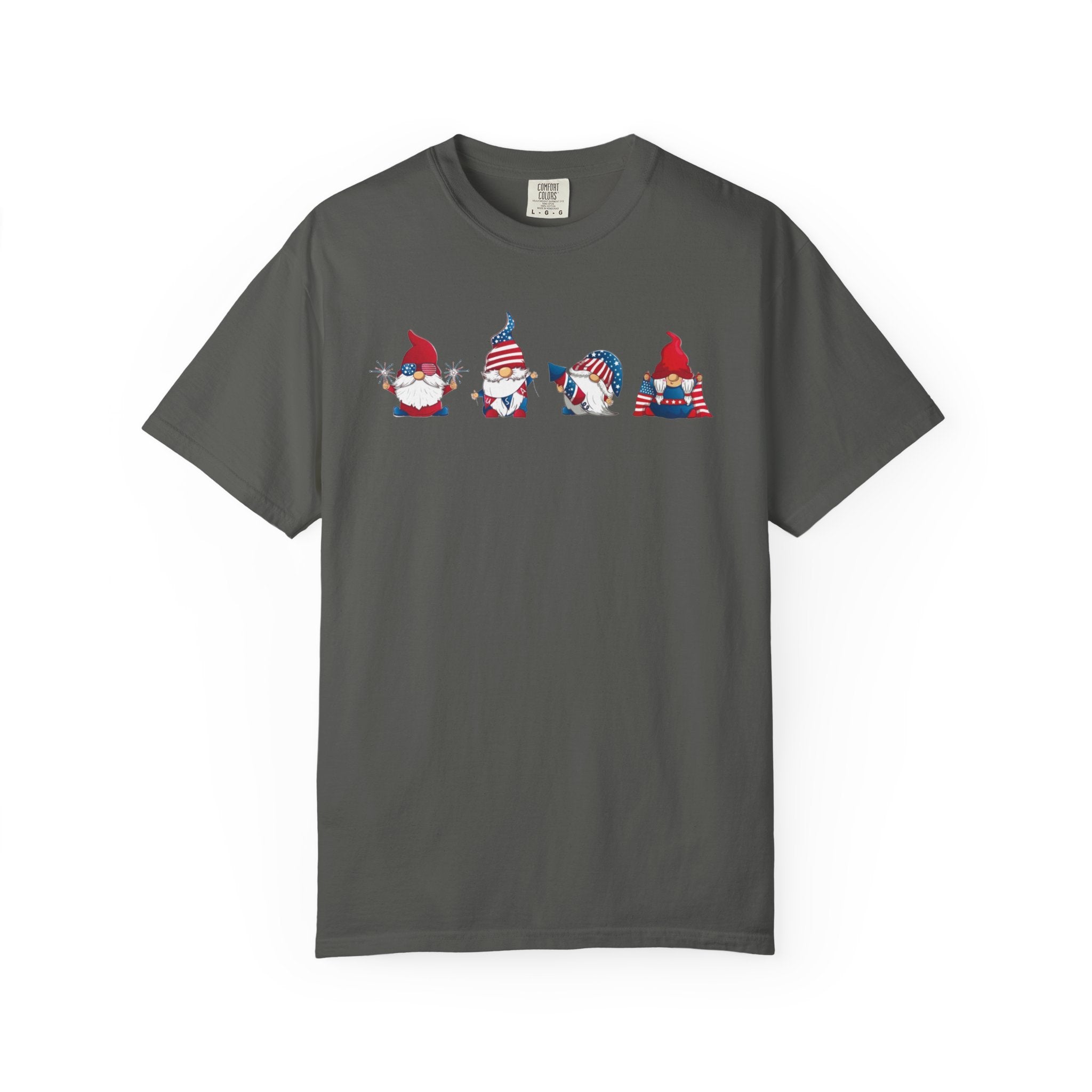 Patriotic Gnomes T-Shirt | American Flag Gnome Trio Tee