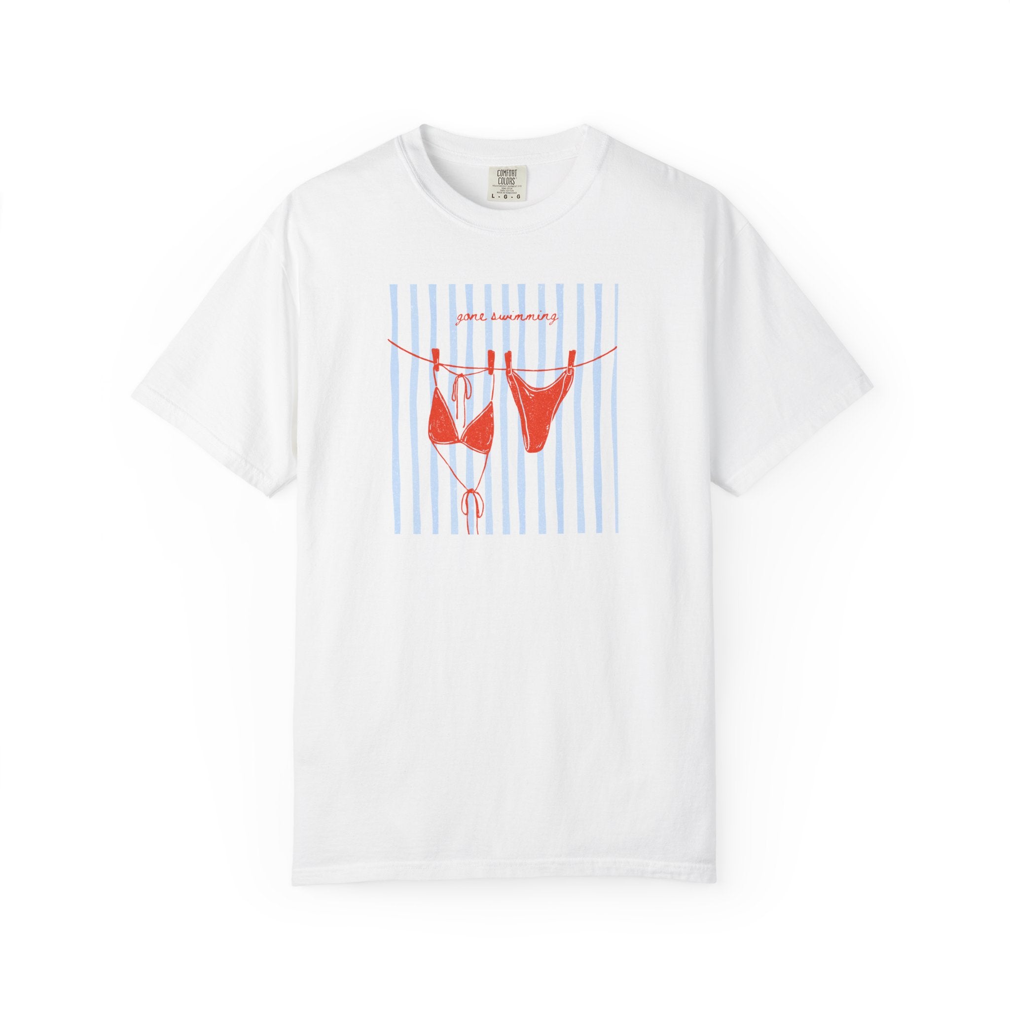 Gone Swimming Bikini T-shirt- Womens Cute Tshirts