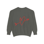 Colorful Heart Sweatshirt- Heart Fleece Sweatshirt- Loungewear