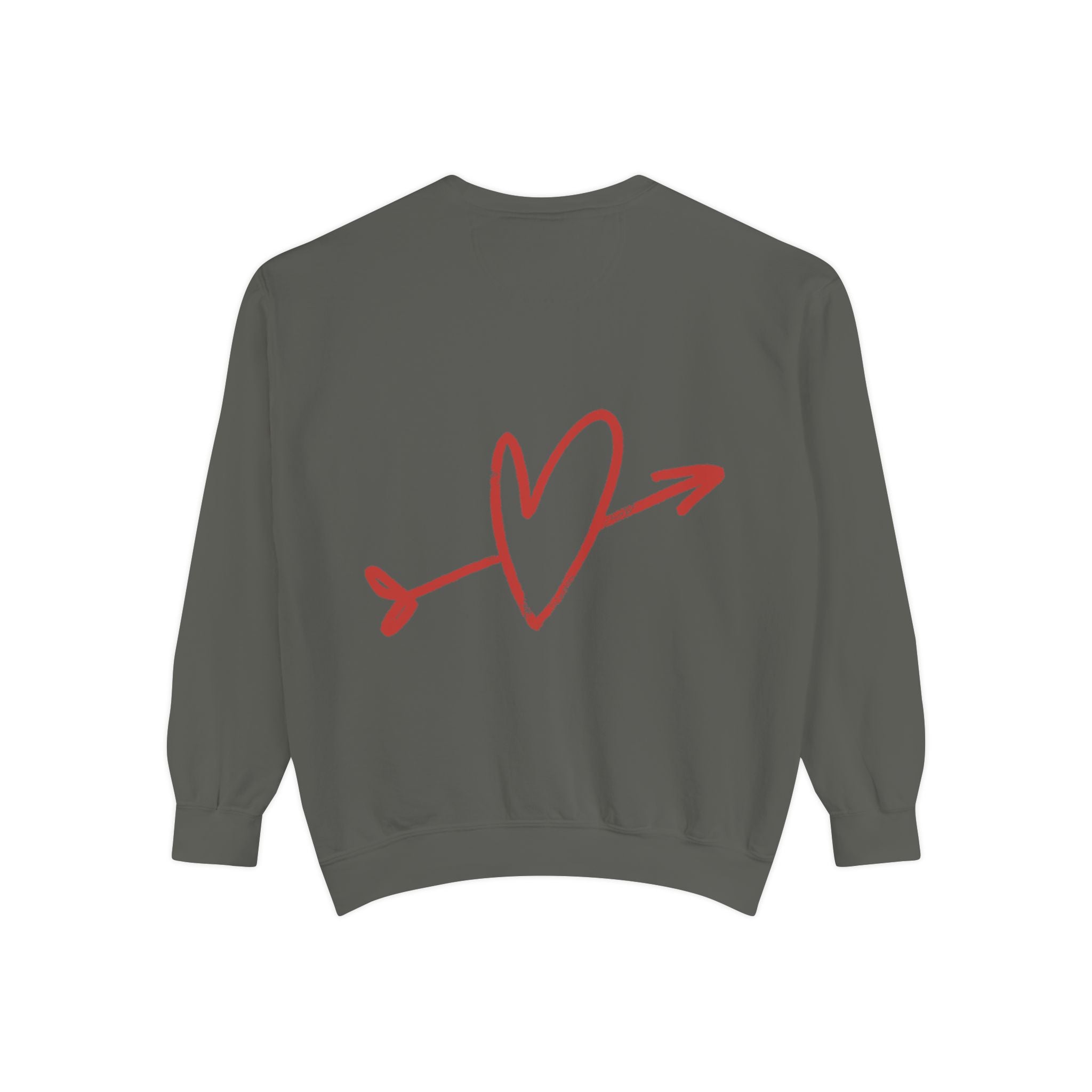 Colorful Heart Sweatshirt- Heart Fleece Sweatshirt- Loungewear