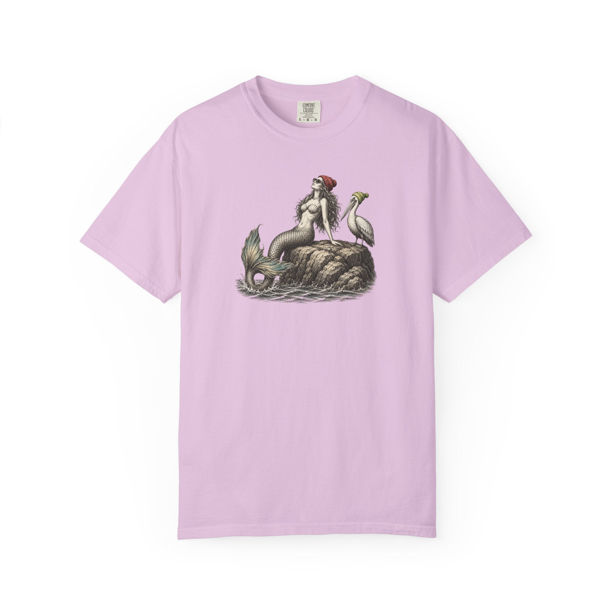 Mermaid & Pelican Graphic T-Shirt — Mermaid Ocean Graphic Tee