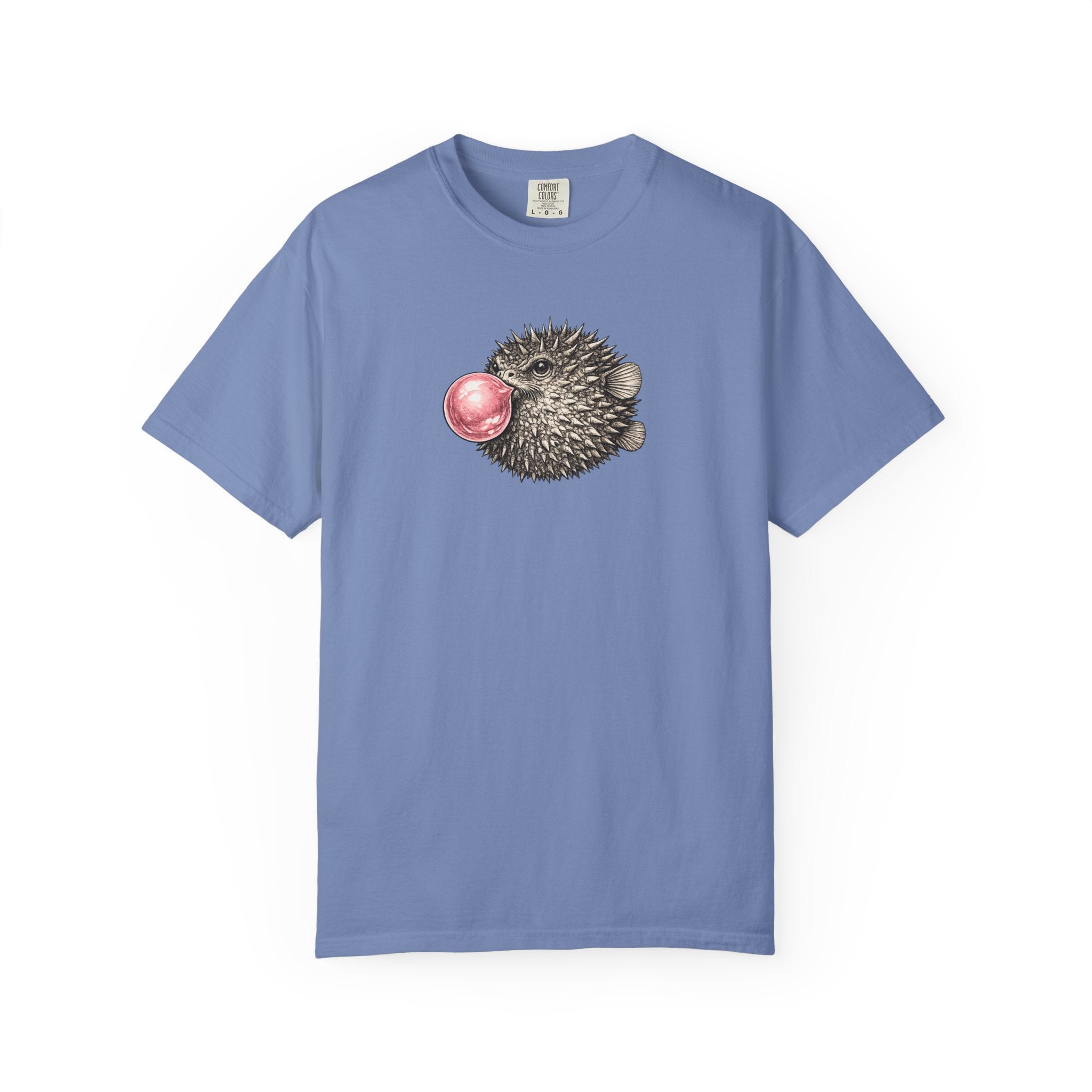 Pufferfish Blowing Bubble T-Shirt- Open Life Graphic Tshirt