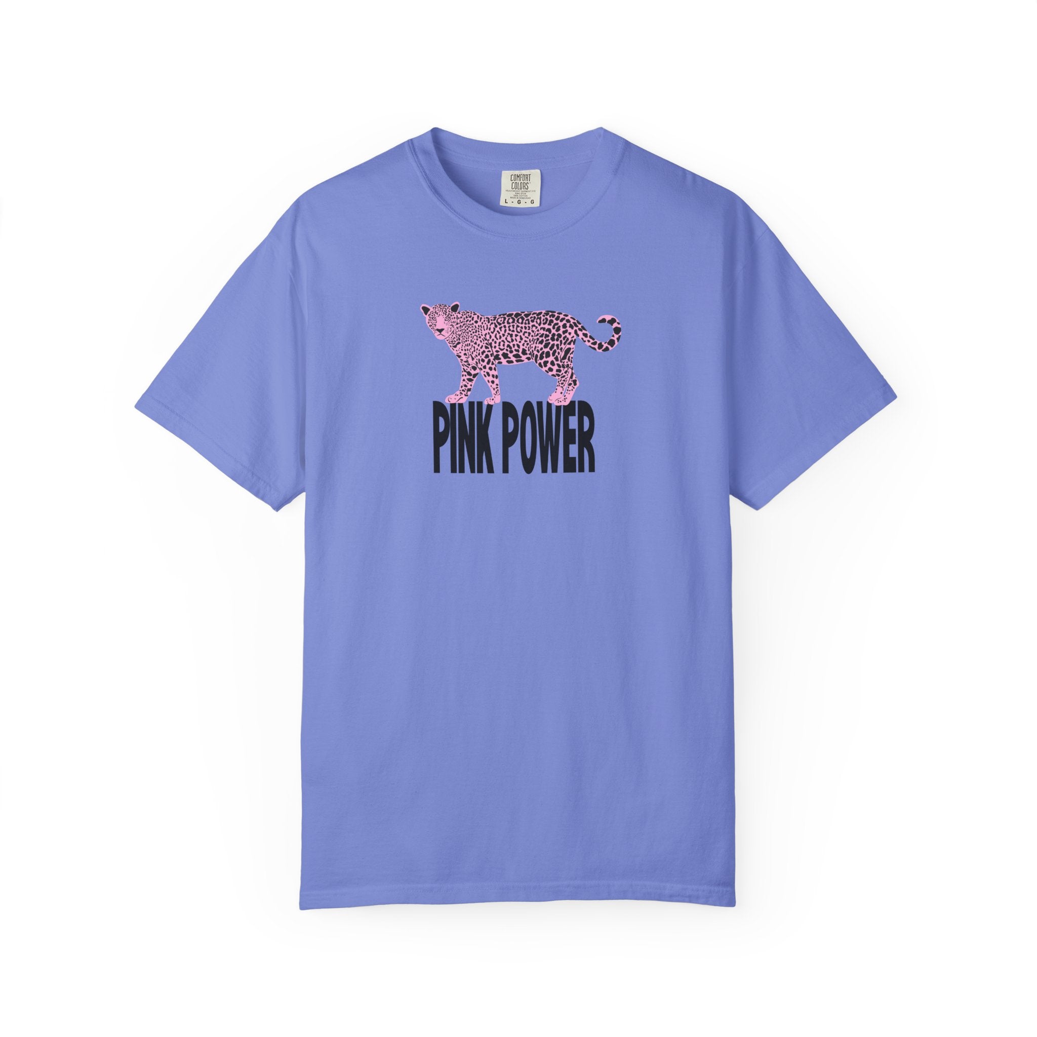 Pink Power Leopard T‑Shirt- Leopard Pink Graphic Tshirt