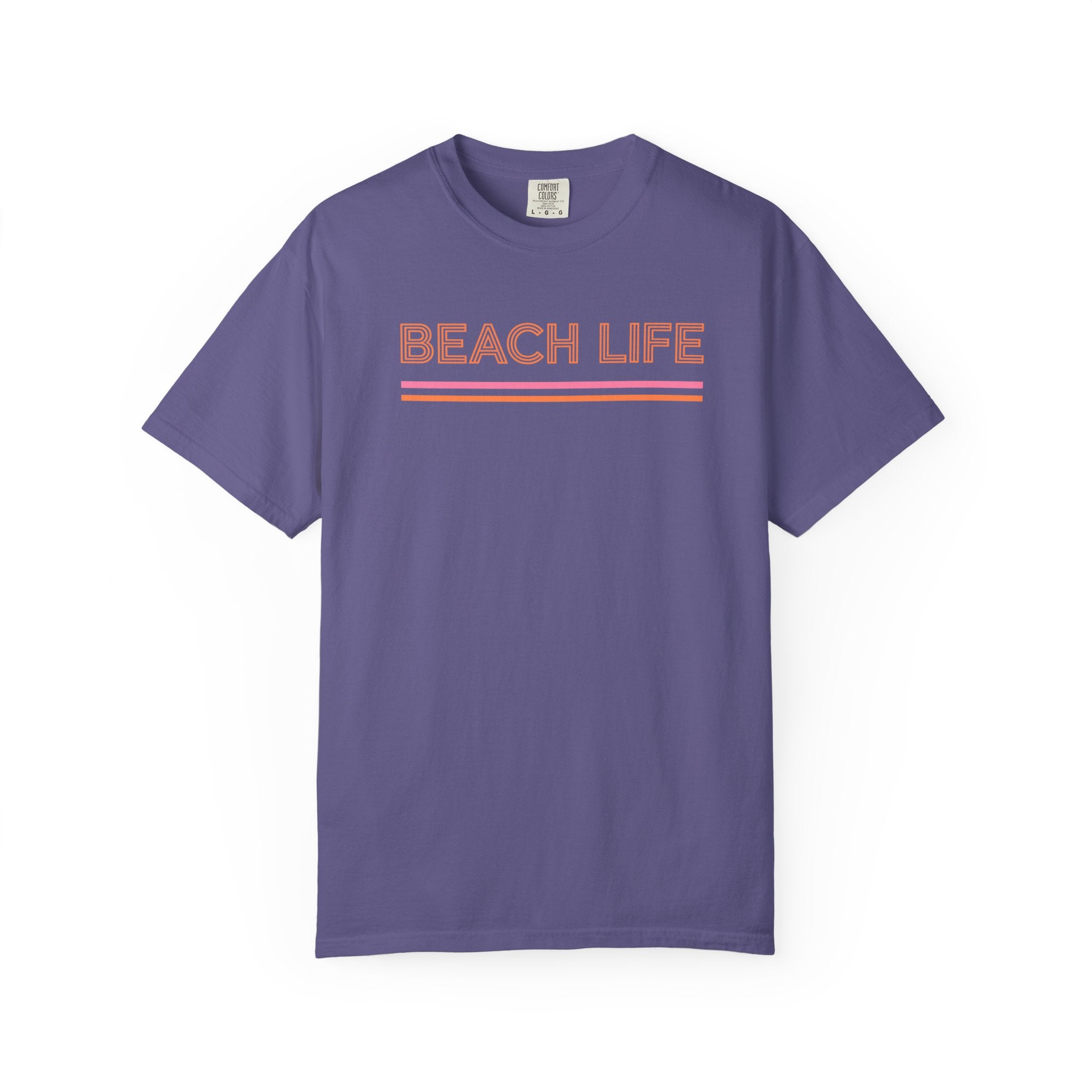 Beach Life T-Shirt — Retro Striped  Graphic Tee