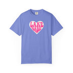 Lake Babe T-Shirt — Hot Pink on Light Pink Heart Graphicr Tee
