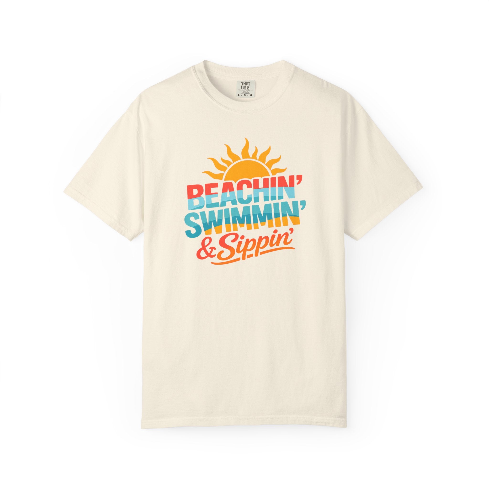 Beachin' Swimmin' & Sippin' T-shirt | Summer Tee
