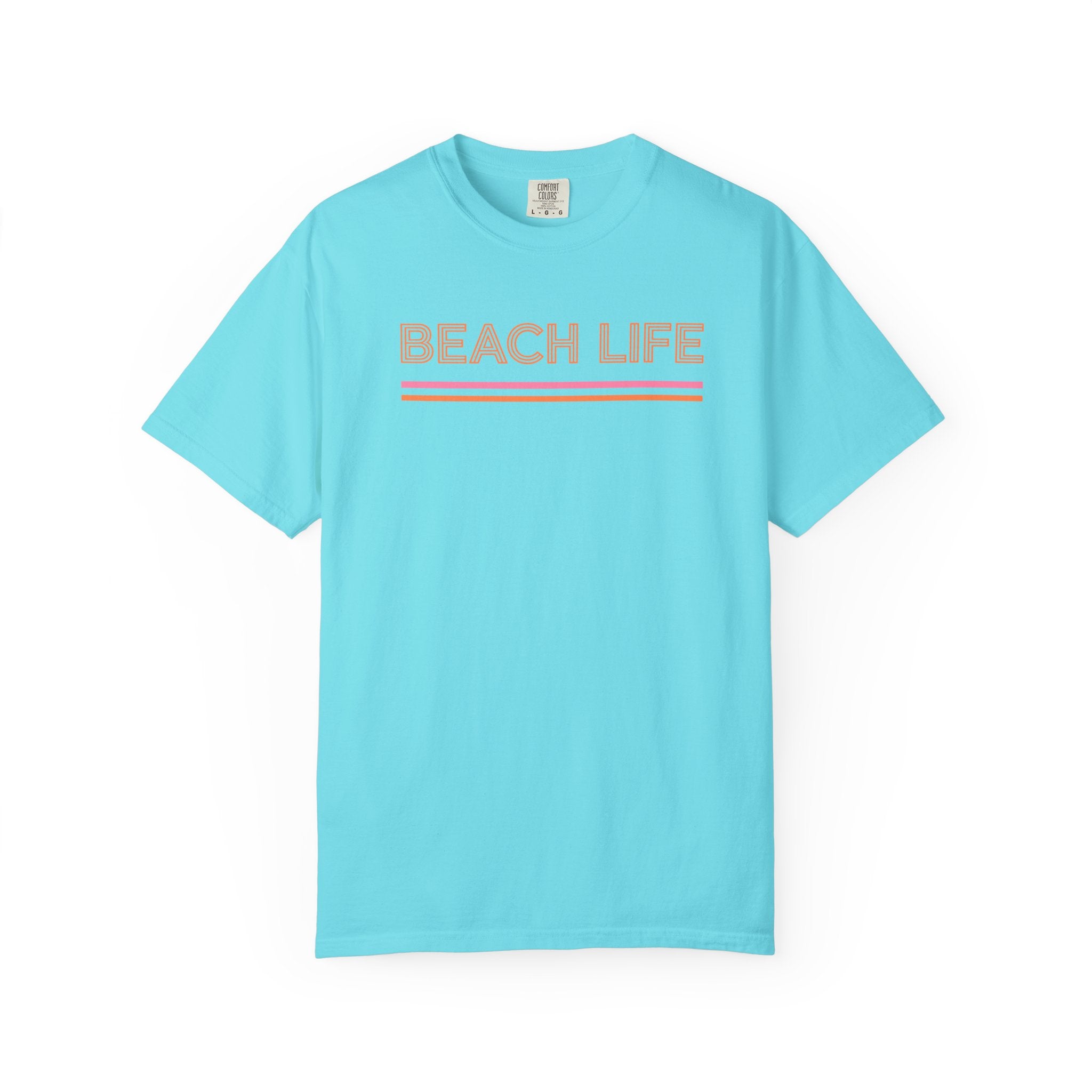 Beach Life T-Shirt — Retro Striped  Graphic Tee