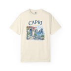Capri Italy Vintage Coastal T-Shirt — Mediterranean Seaside Graphic Tee