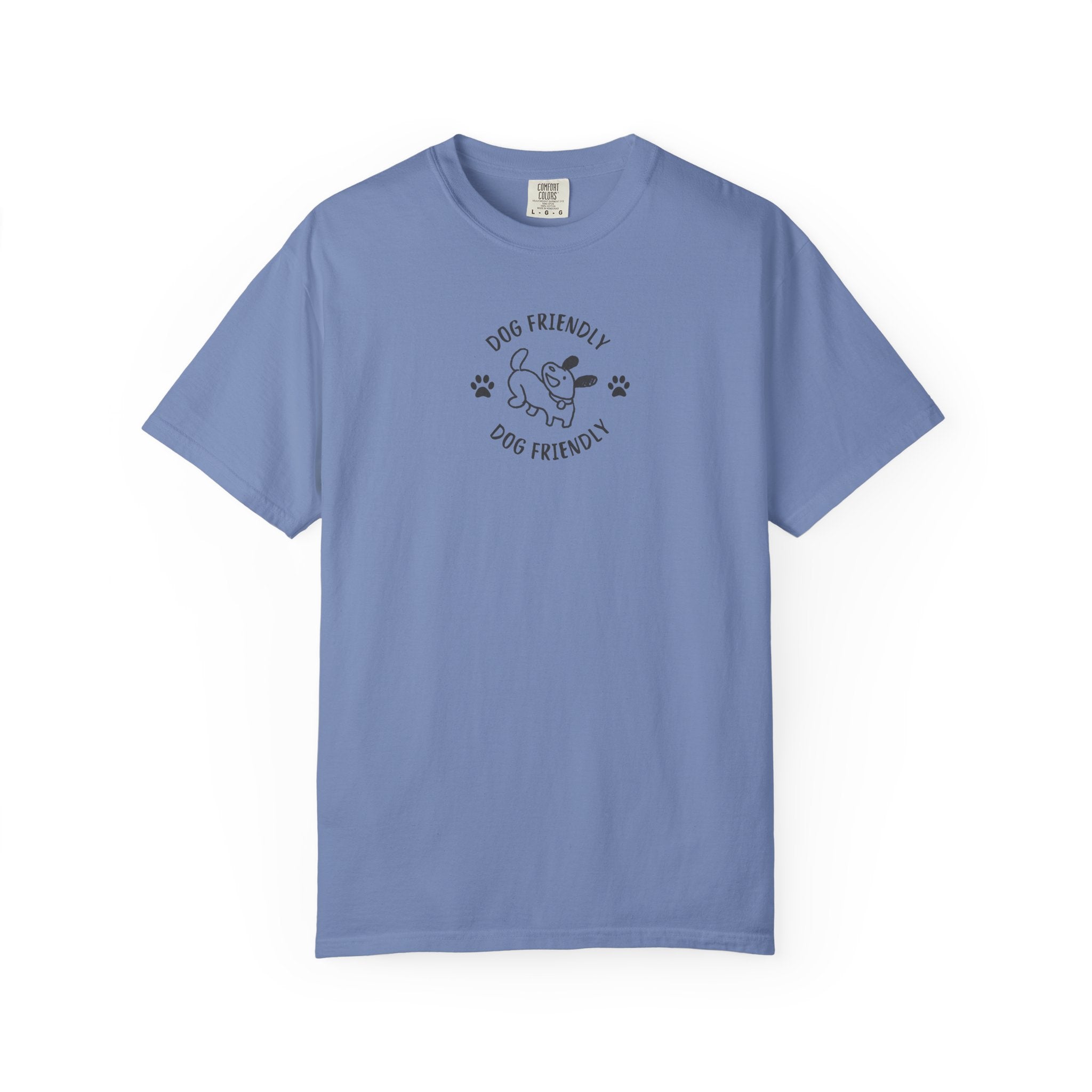 Dog Friendly T-Shirt — Cute Paw Print &  Dog Graphic Tee