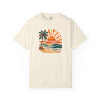 Boho Sunset Palm Beach T-Shirt —  Tropical Sunset Graphic Tee